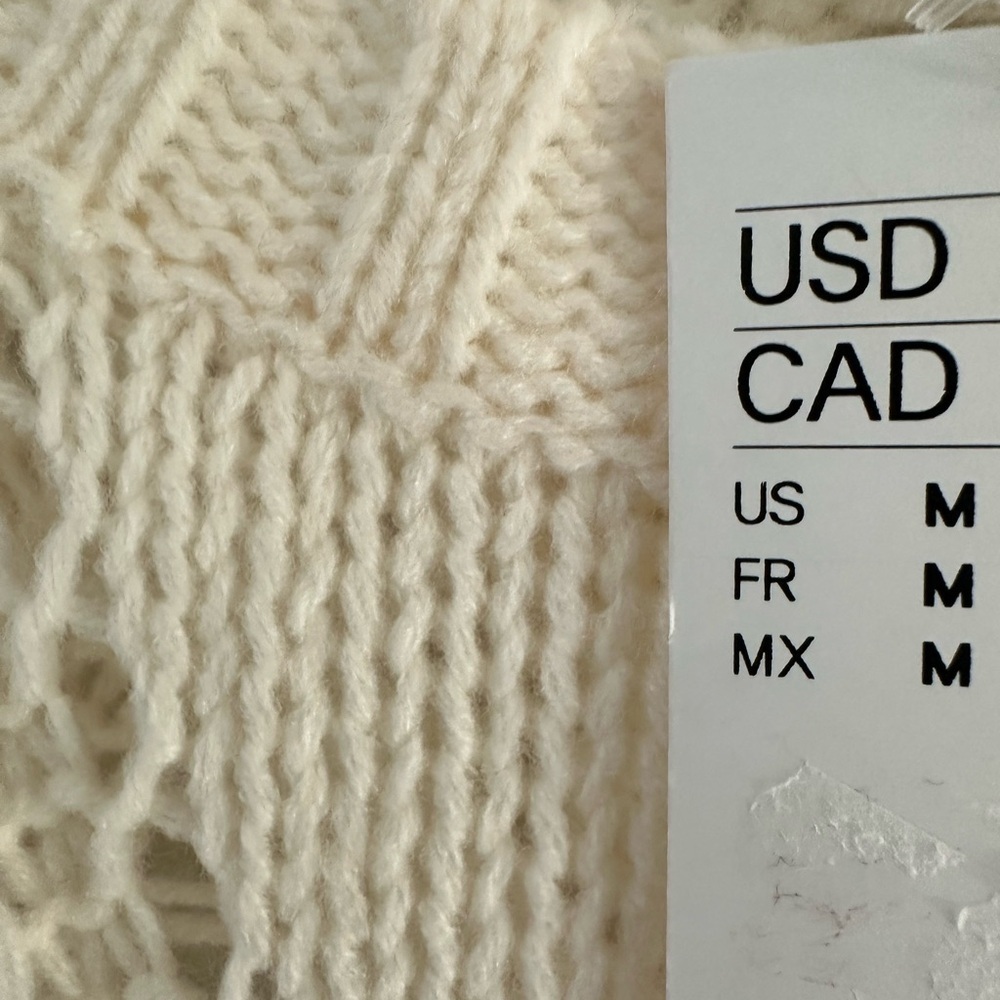 H&M Ivory Long Sleeve Knit Dress - Picture 5 of 10